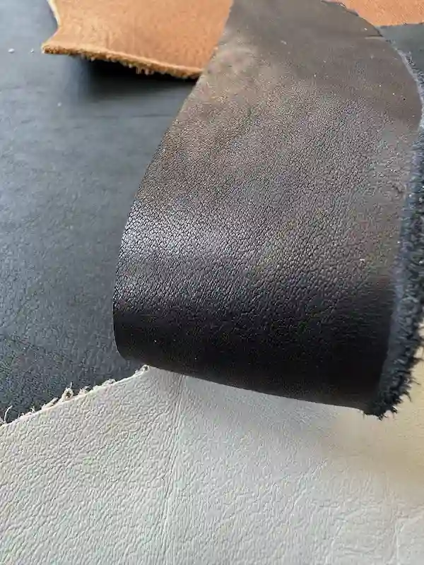 Wastebase Leather scrap Silky Shine